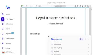 summarize app legal research
